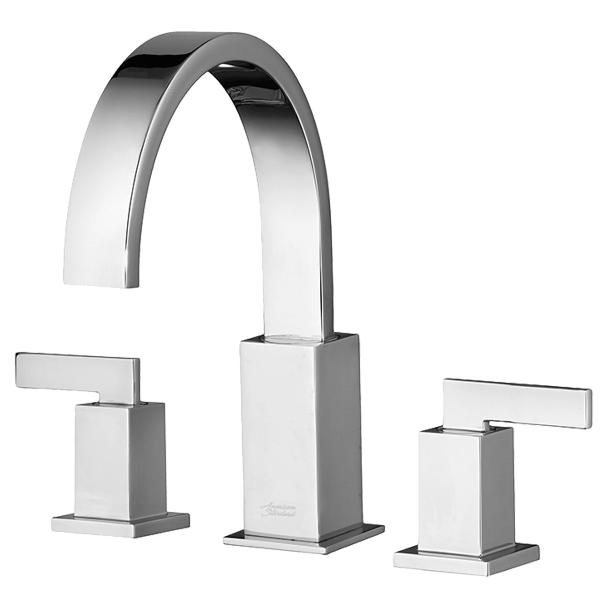 Time Square Bathtub Faucet With Lever Handles for Flash Rough In Valve CHROME